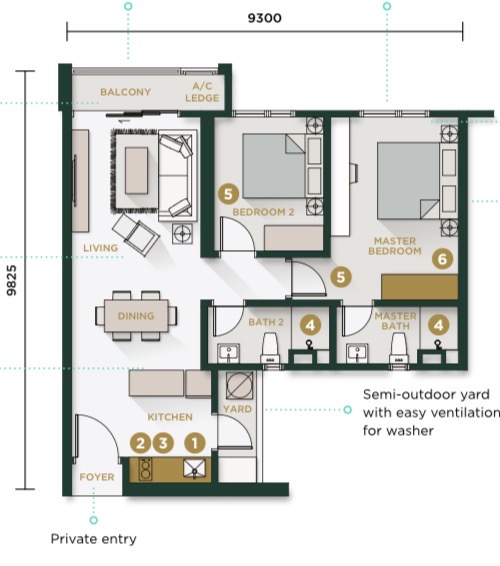 M Terra Layout